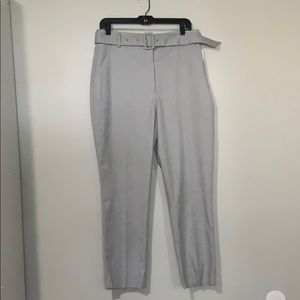 Light Grey Dress Pants with Belt